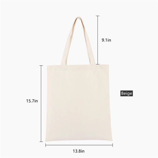 Natural Cotton Cloth Tote Bags 13.4x15.7in