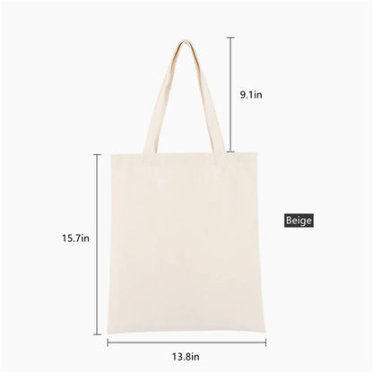 Natural Cotton Cloth Tote Bags 13.4x15.7in