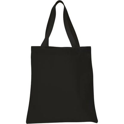 12 oz. 100% Cotton Canvas Tour Tote Bag With Bottom Gusset