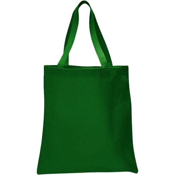 12 oz. 100% Cotton Canvas Tour Tote Bag With Bottom Gusset