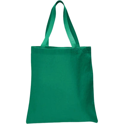 12 oz. 100% Cotton Canvas Tour Tote Bag With Bottom Gusset