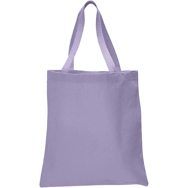 12 oz. 100% Cotton Canvas Tour Tote Bag With Bottom Gusset