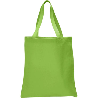12 oz. 100% Cotton Canvas Tour Tote Bag With Bottom Gusset