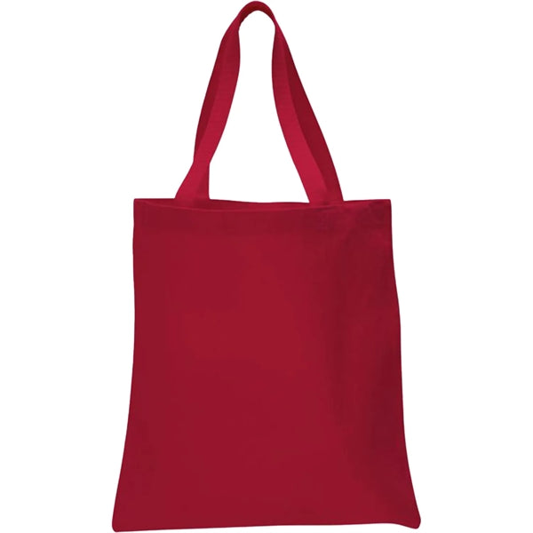 12 oz. 100% Cotton Canvas Tour Tote Bag With Bottom Gusset