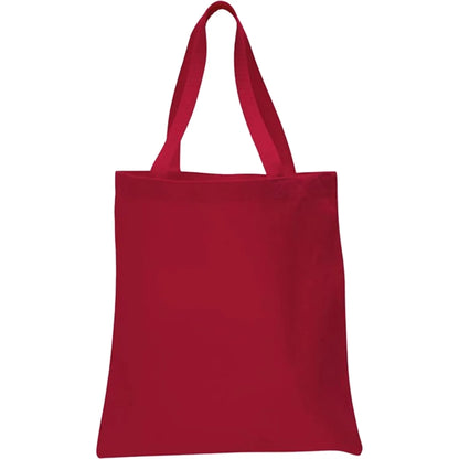12 oz. 100% Cotton Canvas Tour Tote Bag With Bottom Gusset