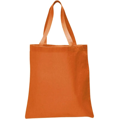 12 oz. 100% Cotton Canvas Tour Tote Bag With Bottom Gusset