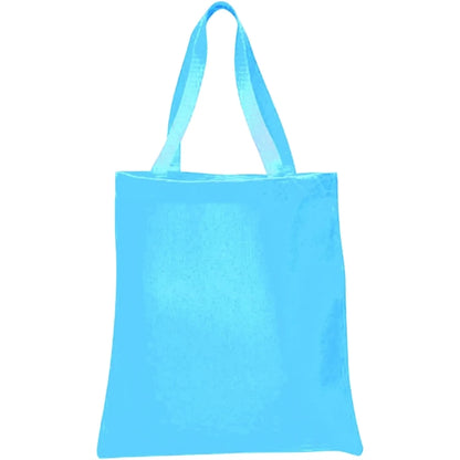 12 oz. 100% Cotton Canvas Tour Tote Bag With Bottom Gusset