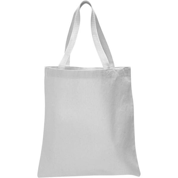 12 oz. 100% Cotton Canvas Tour Tote Bag With Bottom Gusset