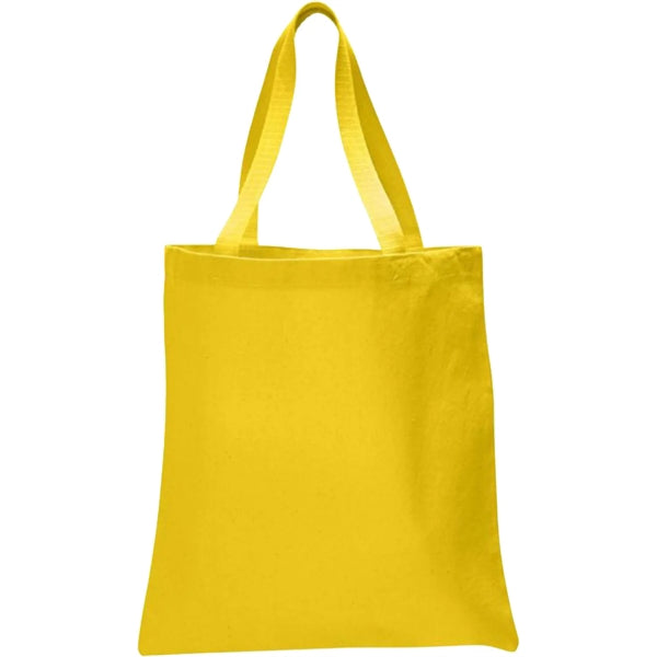 12 oz. 100% Cotton Canvas Tour Tote Bag With Bottom Gusset