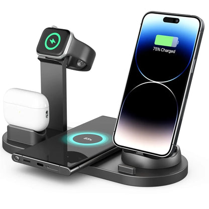 4 in 1 Wireless Charging Station for Multiple Devices