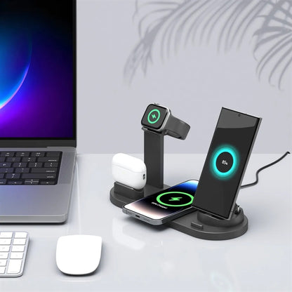 4 in 1 Wireless Charging Station for Multiple Devices