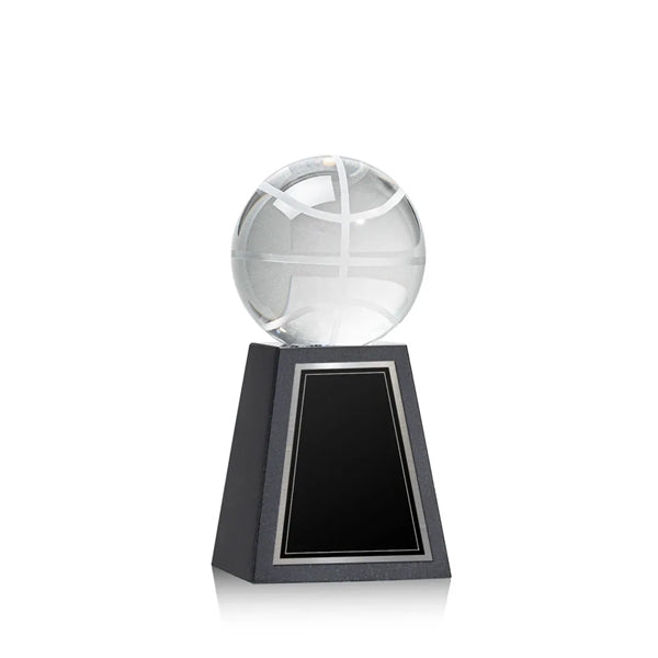 Basketball Award on Tall Marble Base