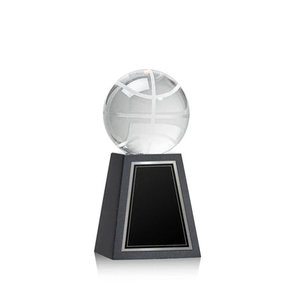 Basketball Award on Tall Marble Base