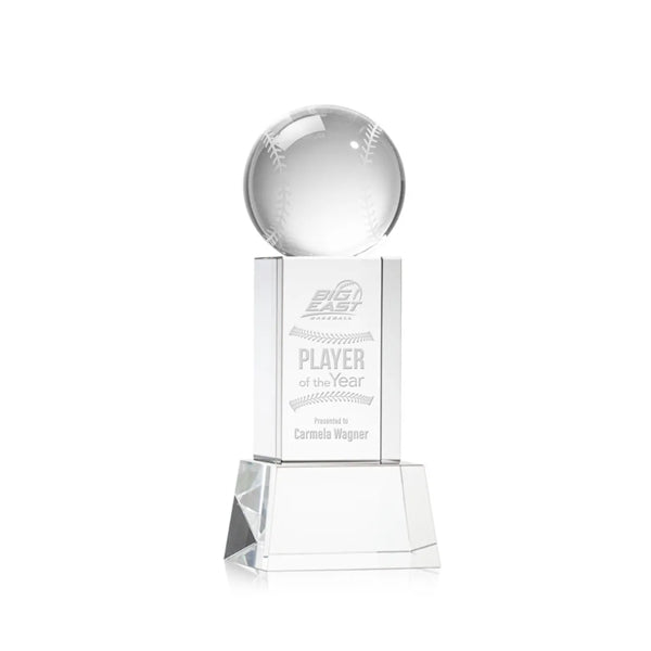 Baseball Award on Belcroft Base - Clear