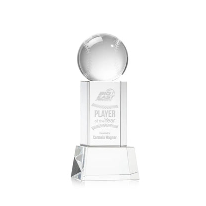 Baseball Award on Belcroft Base - Clear