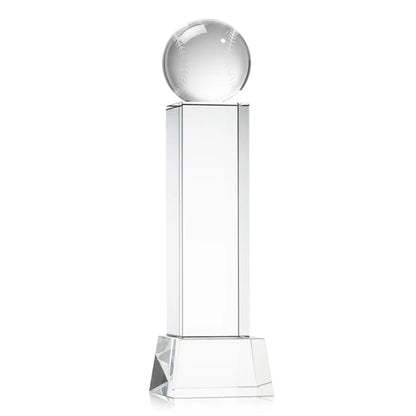 Baseball Award on Belcroft Base - Clear
