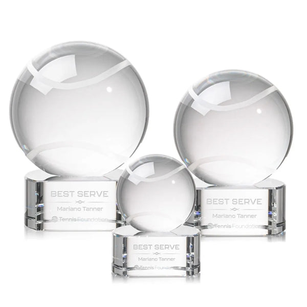 Tennis Ball Award on Paragon Base