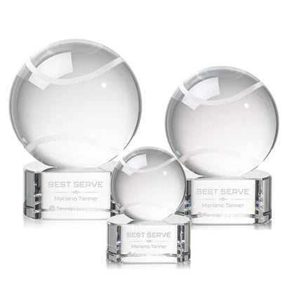 Tennis Ball Award on Paragon Base