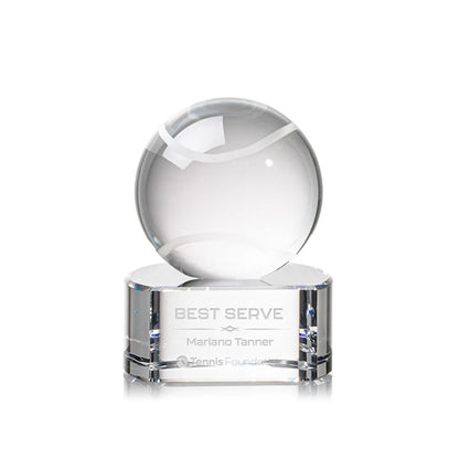 Tennis Ball Award on Paragon Base