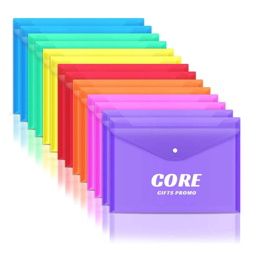 Clear Document Folders with Snap Closure