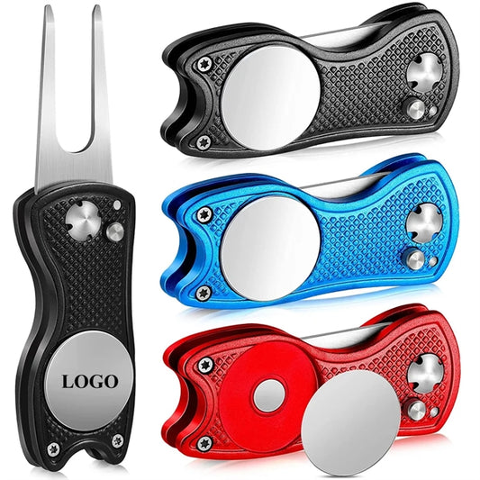 Stainless Steel Foldable Golf Divot Repair Tool