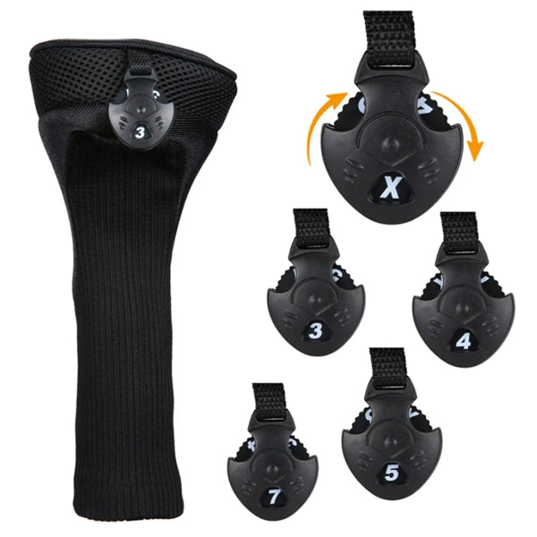 Golf Club Head Covers Woods Driver 3 Pieces