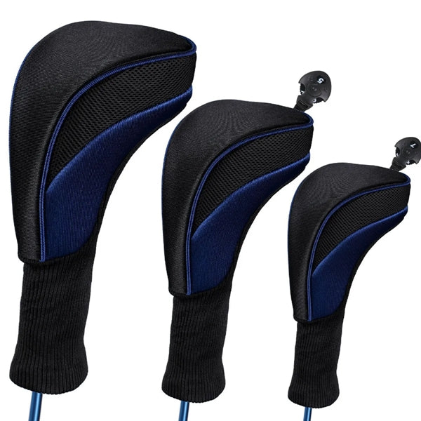 Golf Club Head Covers Woods Driver 3 Pieces