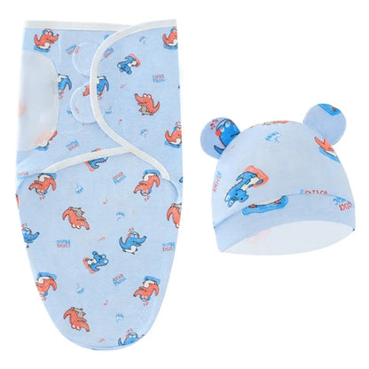 Baby Swaddle Wrap with Hat