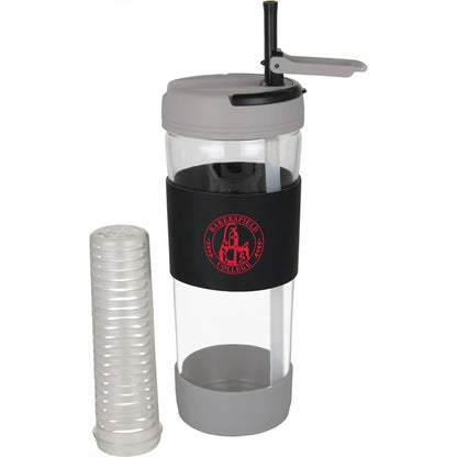 24 oz Glass Tumbler w/ Detachable Fruit Infuser & Sleeve