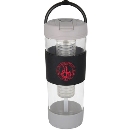 24 oz Glass Tumbler w/ Detachable Fruit Infuser & Sleeve