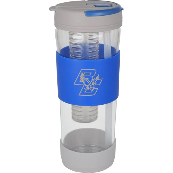 24 oz Glass Tumbler w/ Detachable Fruit Infuser & Sleeve