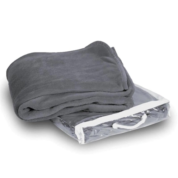 Soft Micro Plush Blankets w/ Custom Imprint, 50" X 60"