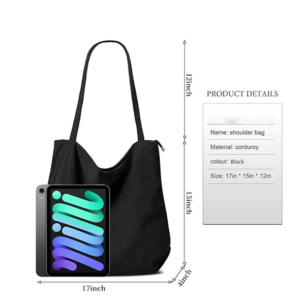 Corduroy Tote Bag