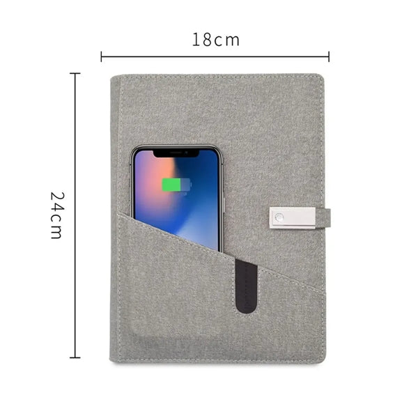 Multifunctional Wireless Charging Diary Notebook