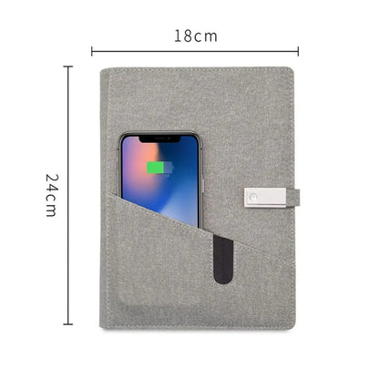 Multifunctional Wireless Charging Diary Notebook