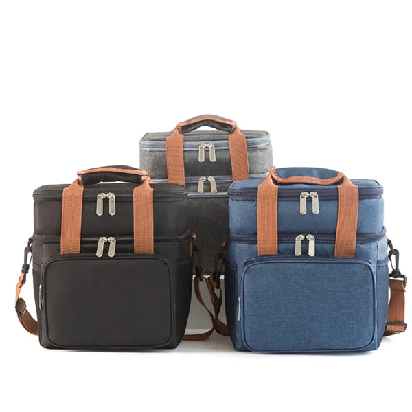 Double Deck Insulated Large Lunch Bag Cooler Box