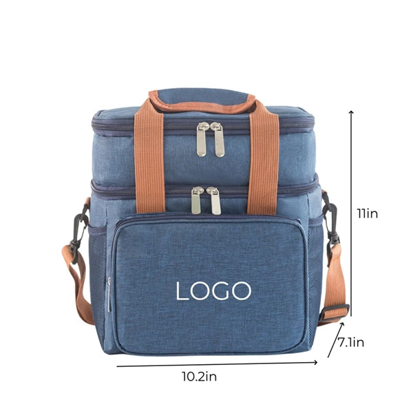 Double Deck Insulated Large Lunch Bag Cooler Box
