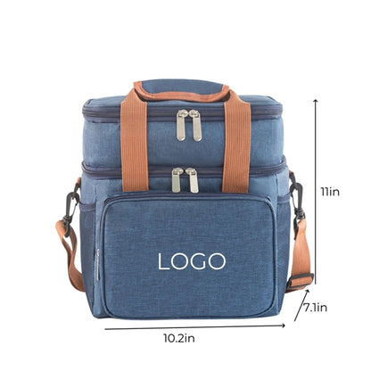 Double Deck Insulated Large Lunch Bag Cooler Box
