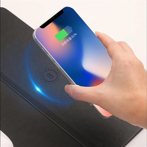 Large Mouse Pad with 15w Fast Wireless Charger