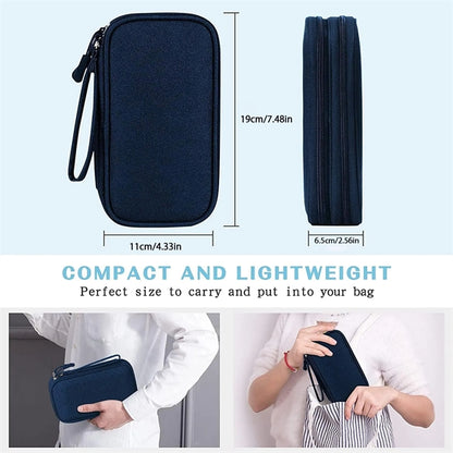 Portable Waterproof Travel Cable Organizer Pouch