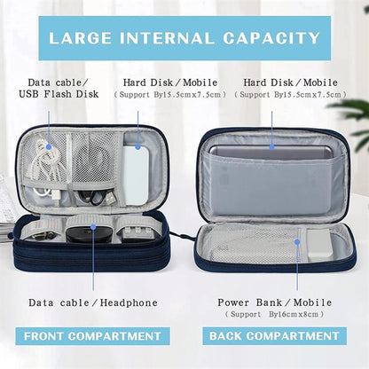 Portable Waterproof Travel Cable Organizer Pouch