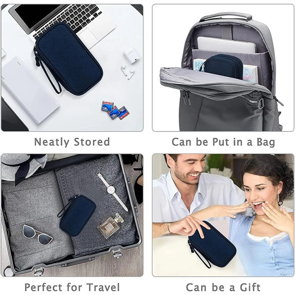 Portable Waterproof Travel Cable Organizer Pouch