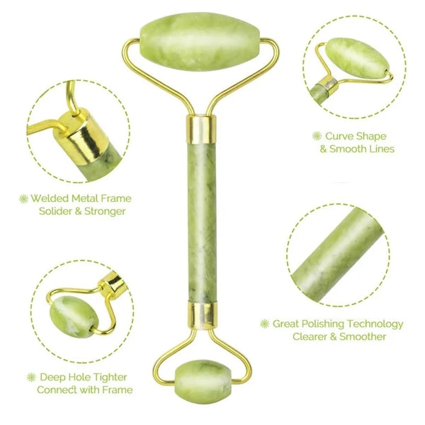 Face Roller and Gua Sha Set for Skin Care Routine