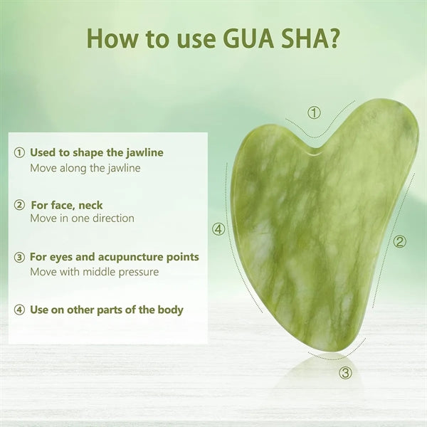Face Roller and Gua Sha Set for Skin Care Routine