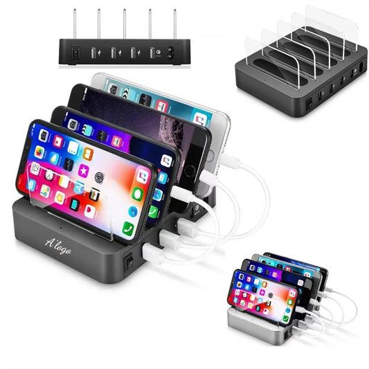 4 Port Multi USB Fast Charger Station