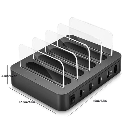4 Port Multi USB Fast Charger Station