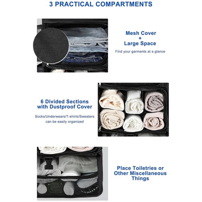 Travel Hanging Collapsible Compression Garment Organiser