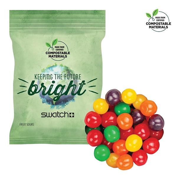 2oz ECO-Digibag, Compostable&Full Color,Assorted Fruit Sours