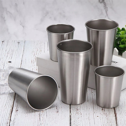 12oz Stainless Steel Cups Pint Tumblers