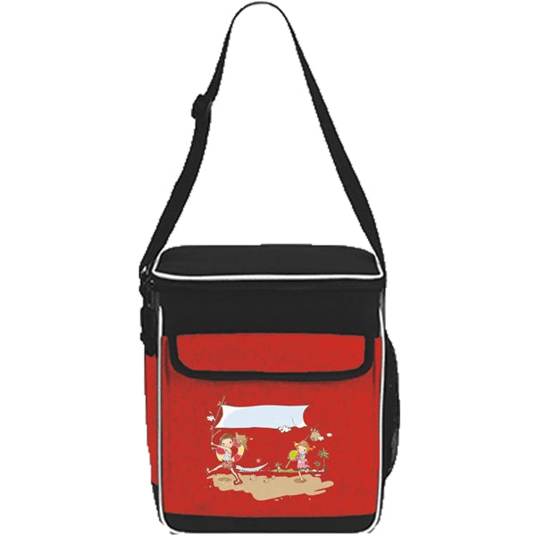 Insulated 12 Pack Lunch Cooler Bag w/ Front Pocket 9"x11"x7"